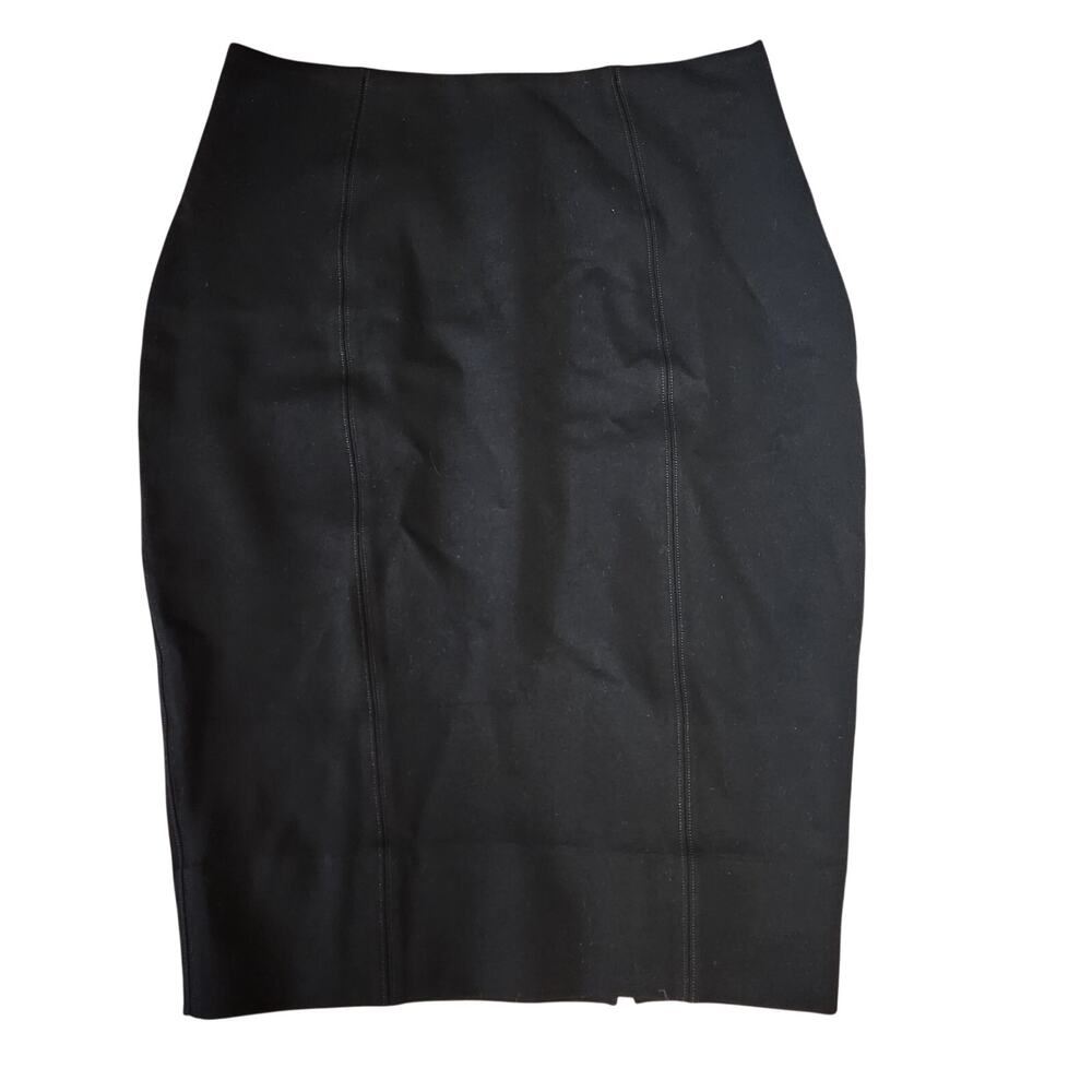 Spanx Black Ponte High Stretch Pull On Slimming Pencil Skirt Medium M